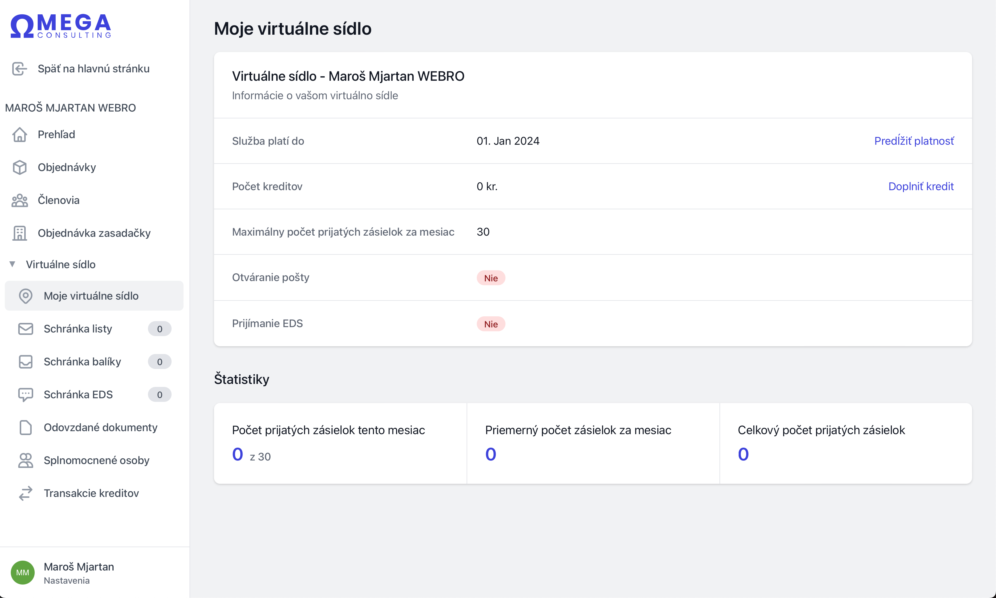 Customer profile user interface